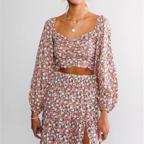 Billabong Multicolor Floral Blouse - Picture 2 of 5